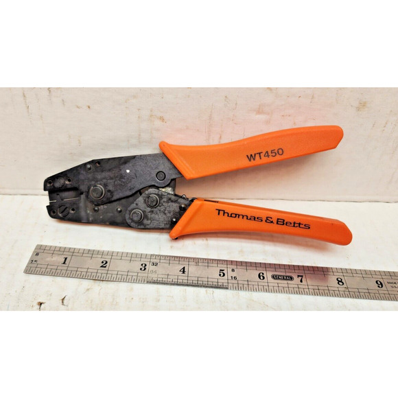 Rare hard to find Thomas & Betts WT450 ratchet Manual Crimp Tool Free Shipping - Picture 6 of 6
